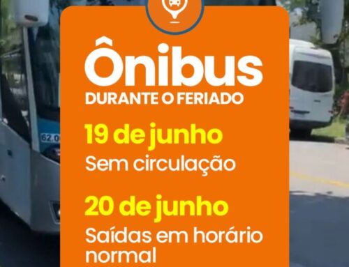 Ônibus durante o feriado
