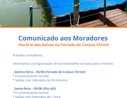 Horário das balsas no feriado de Corpus Christi